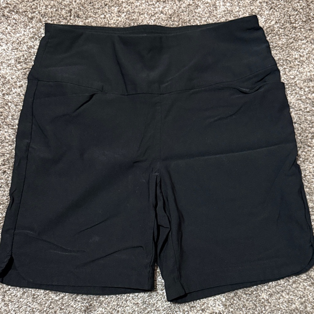 Lady Hagen Black High-Waist Athletic Shorts
